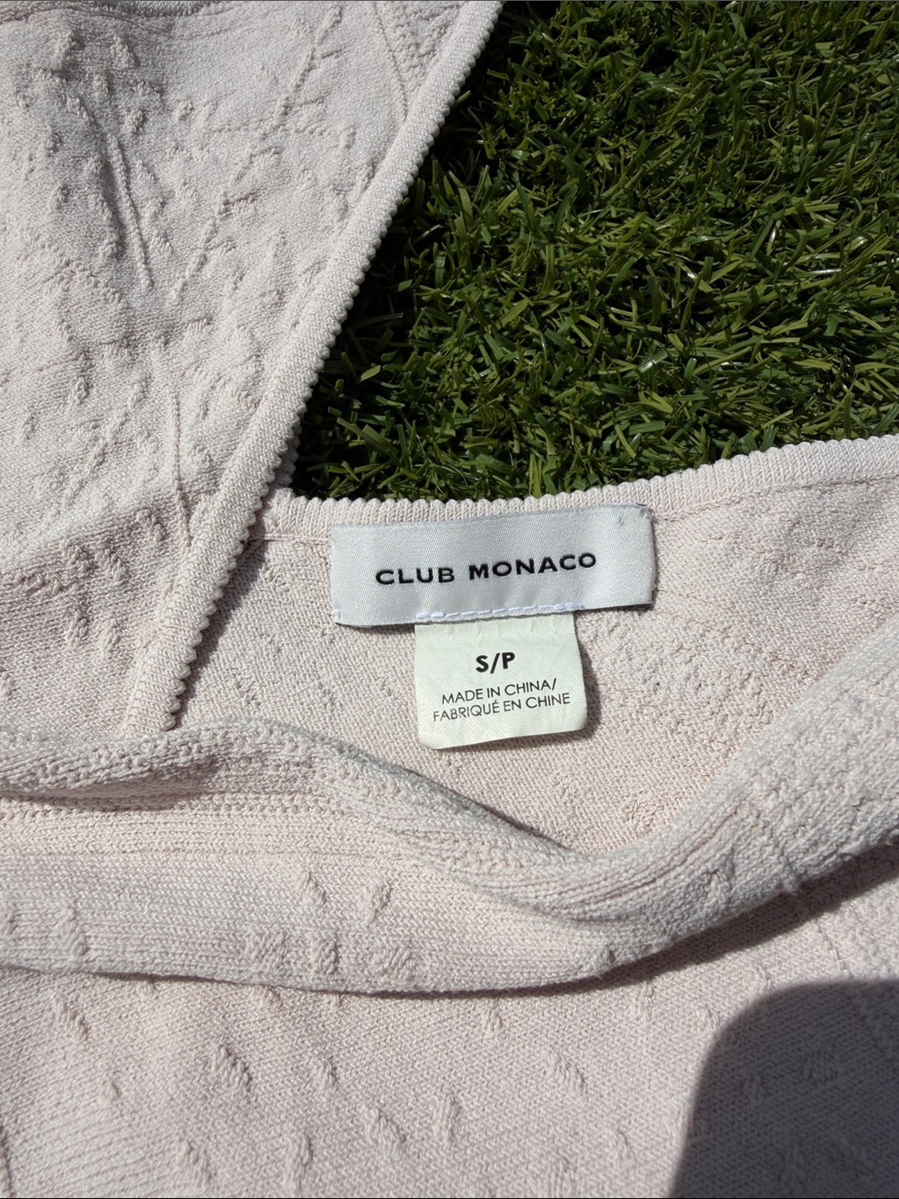 Club Monaco White Asymmetrical V-Neck Dress - Picture 5 of 8